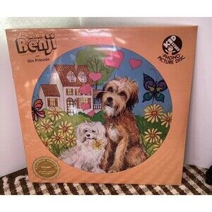 Sealed 1971 Vintage Kid Stuff 12" Vinyl Record - Benji - Two Sided Picture Disc